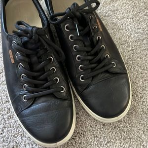ECCO —- genuine leather sneakers — gently used